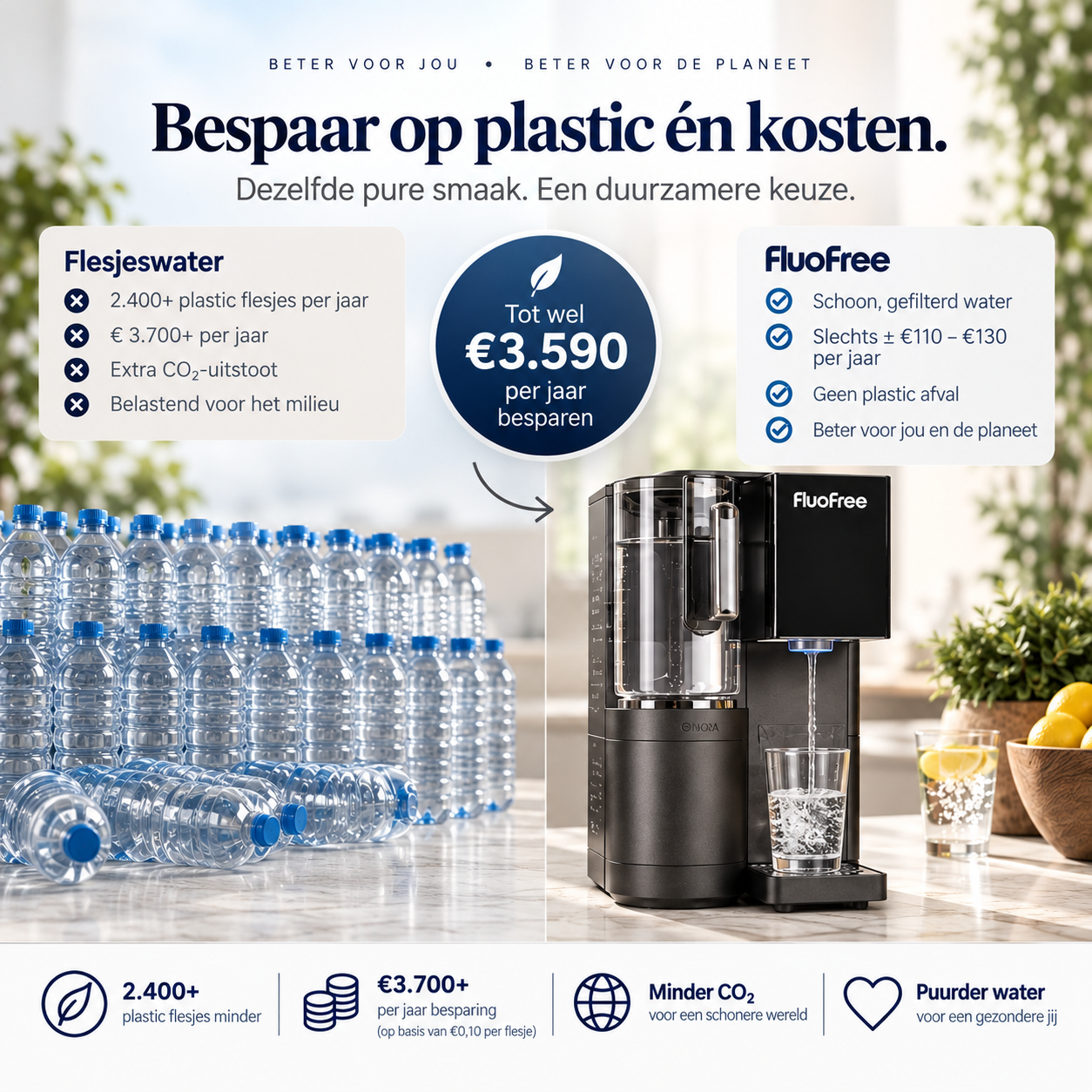 Osmora Premium | Geavanceerd aanrechtfilter met waterstofverrijking