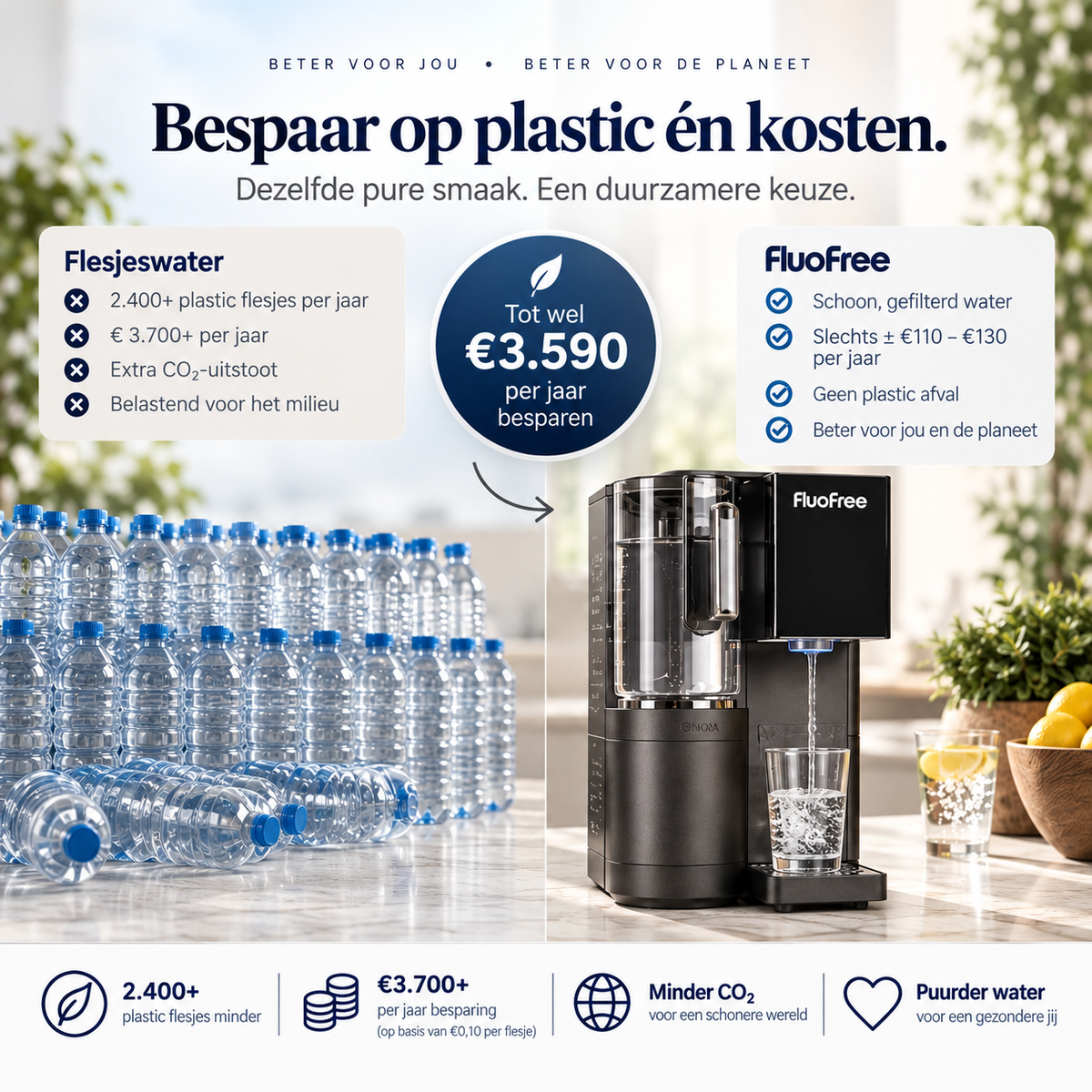 Osmora Premium | Advanced countertop filter with hydrogen enrichment