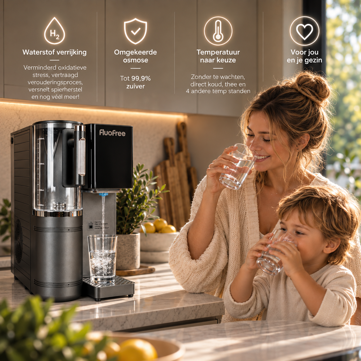 Osmora Premium | Geavanceerd aanrechtfilter met waterstofverrijking