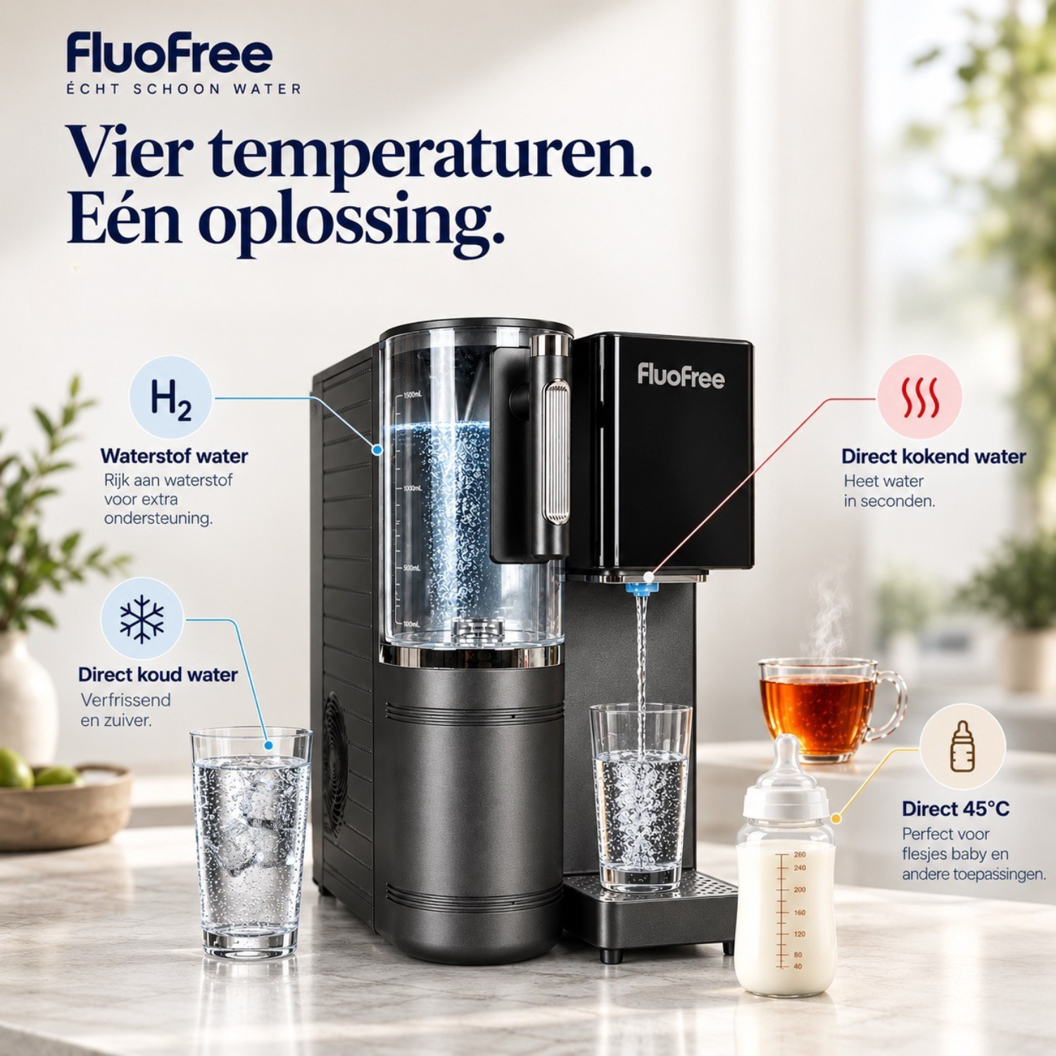 Osmora Premium | Geavanceerd aanrechtfilter met waterstofverrijking