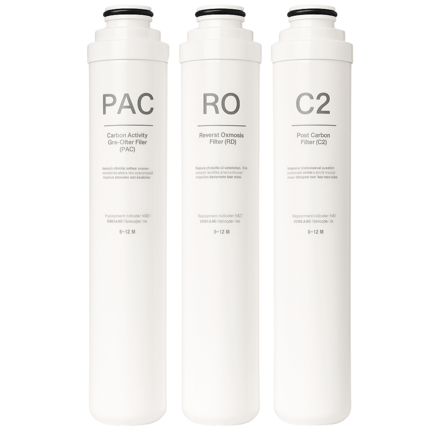filterset van de osmora standaard pac-ro-c2