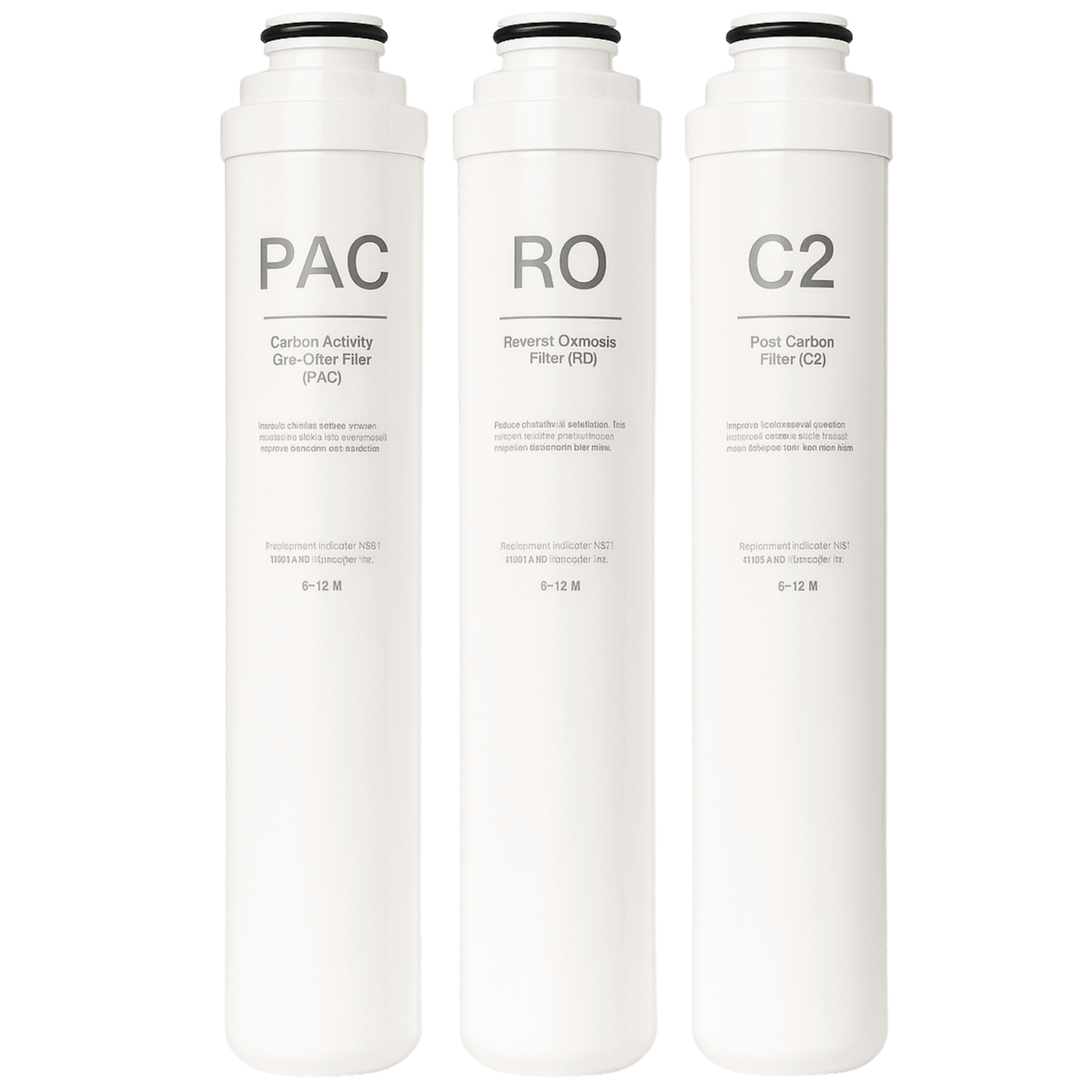 filterset van de osmora standaard pac-ro-c2